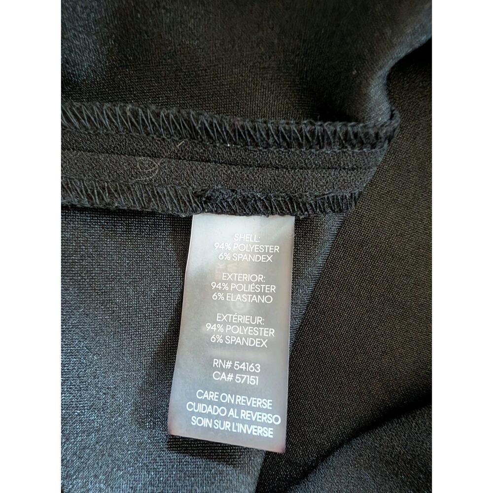 Calvin Klein Women’s Sheath Dress Black Sleeveless Mock Neck Bow Back Zip 14 - Picture 8 of 8
